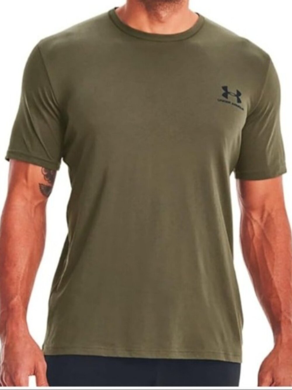 Under Armour Small Army Green T shirt for Men & Women